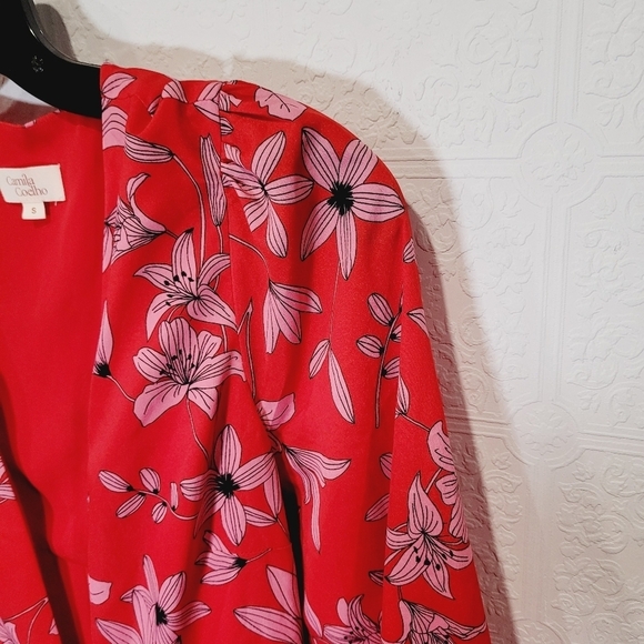 REVOLVE Camila Coelho Leonora Maxi Top/ Dress Floral Red - Picture 11 of 12